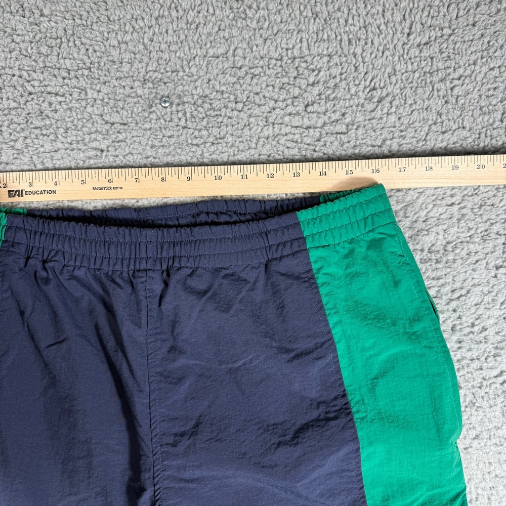 Rossignol Track Pants Mens Medium Blue Green Red Colorblock Warm Up Zip Opening - Picture 7 of 10